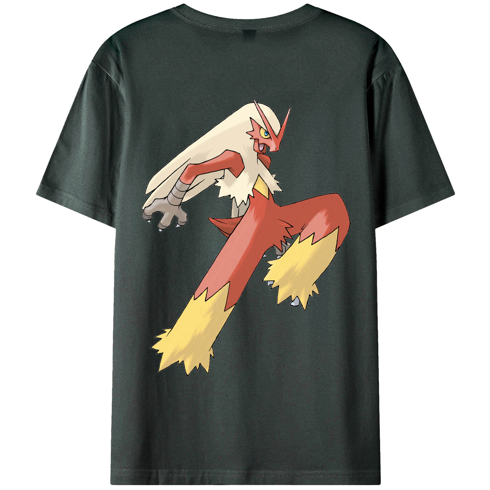 （画像用） ポケットモンスター Pokémon 綿100％ メンズ半袖Tシャツ（バックプリント） 通気性